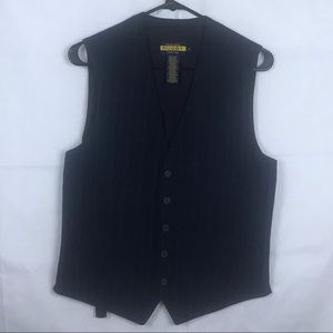 Rugby Ralph Lauren, Navy Blue and White, 100% Cotton, Size Small Vest